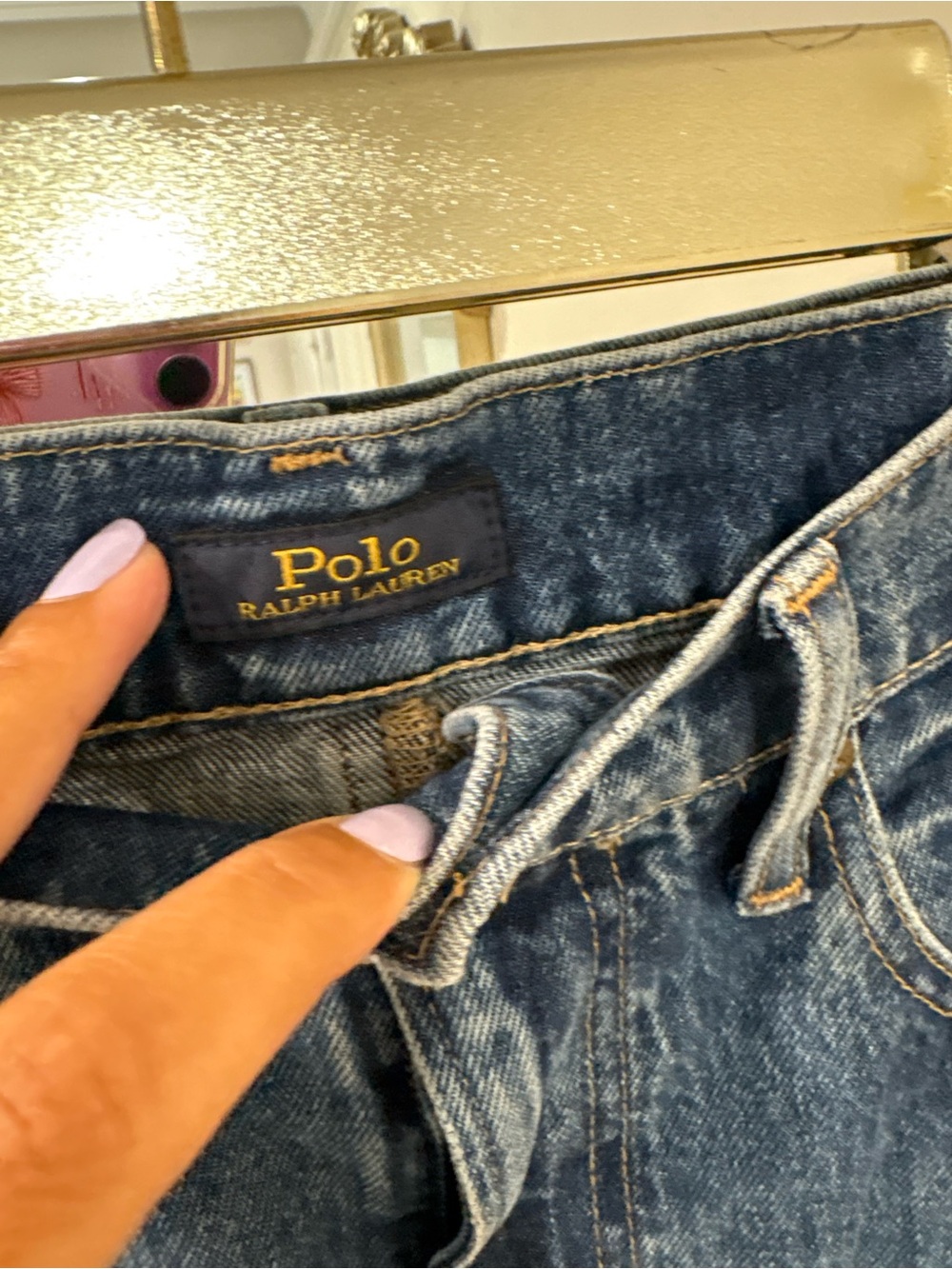 Polo Ralph Lauren 28 two tone Denim Maxi Skirt in Blue - Women Jeans - Picture 11 of 12
